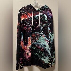Gamer Hoodie Men’s XXL. Gamer Y2K 90s PlayStation XBox Nintendo